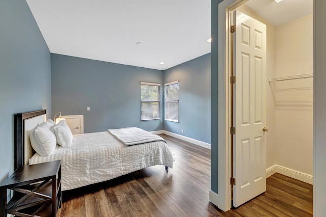 8271 Canopy Ter, Parkland, FL 33076 - bedroom featuring baseboards, wood finished floors, and recessed lighting