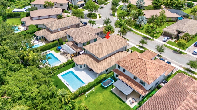 8271 Canopy Ter, Parkland, FL 33076 - aerial view of residential area with a pool