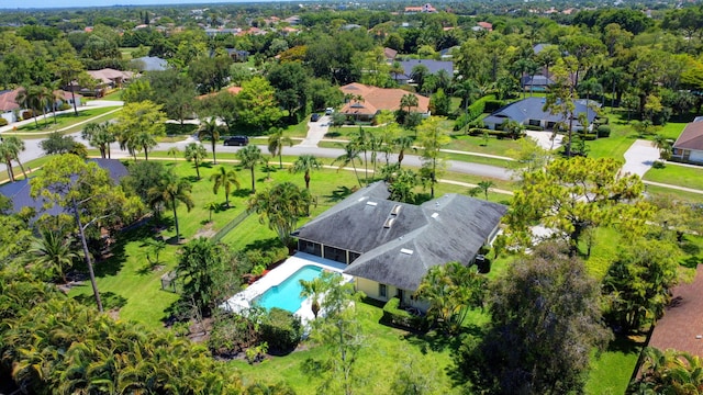 15385 Cedar Bluff Pl, Wellington, FL 33414 - aerial view of residential area with a pool
