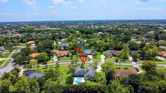 15385 Cedar Bluff Pl, Wellington, FL 33414 - aerial view of property and surrounding area with nearby suburban area and a pool