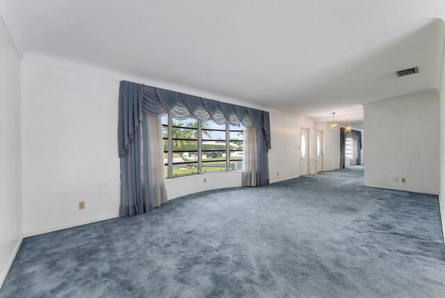 1937 Park Pl, Boca Raton, FL 33486 - unfurnished living room featuring carpet flooring