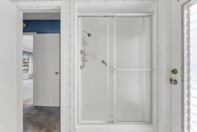 1937 Park Pl, Boca Raton, FL 33486 - bathroom featuring a stall shower