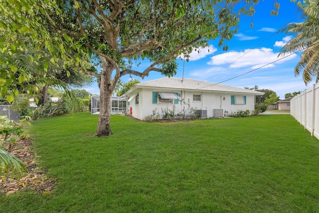 1937 Park Pl, Boca Raton, FL 33486 - rear view of property featuring stucco siding and cooling unit