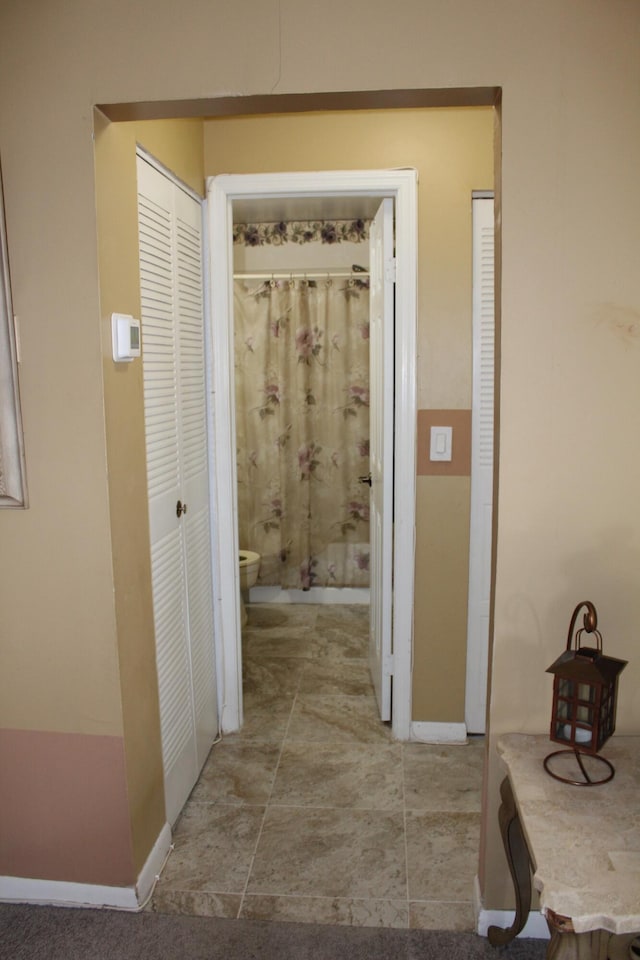 7609 Tahiti Ln Unit 201, Lake Worth, FL 33467 - hall with baseboards