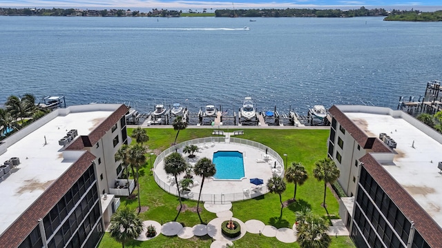 2424 N Federal Hwy Unit 315, Boynton Beach, FL 33435 - bird's eye view of a large body of water and a pool