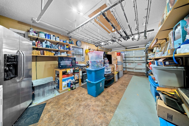7201 N Blvd, Fort Pierce, FL 34951 - garage with stainless steel fridge with ice dispenser
