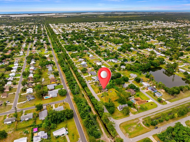 7201 N Blvd, Fort Pierce, FL 34951 - aerial view of property and surrounding area with a large body of water