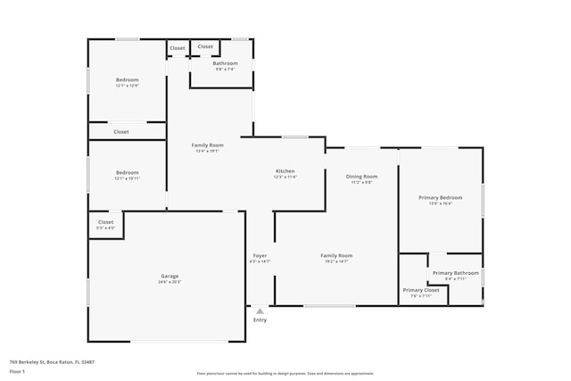 769 Berkeley St, Boca Raton, FL 33487 - home floor plan