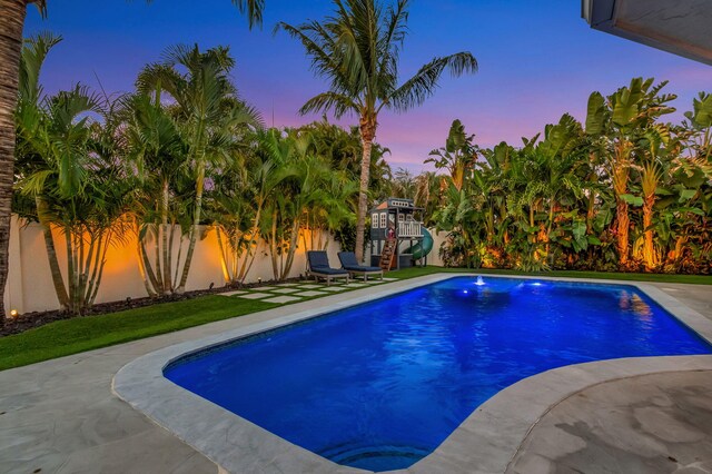 769 Berkeley St, Boca Raton, FL 33487 - swimming pool featuring a fenced backyard
