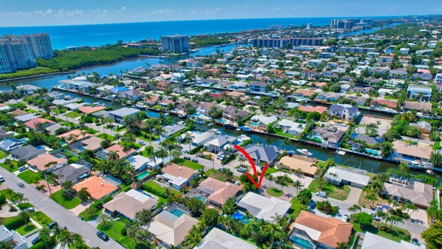 769 Berkeley St, Boca Raton, FL 33487 - view of property location with a large body of water and nearby urban area