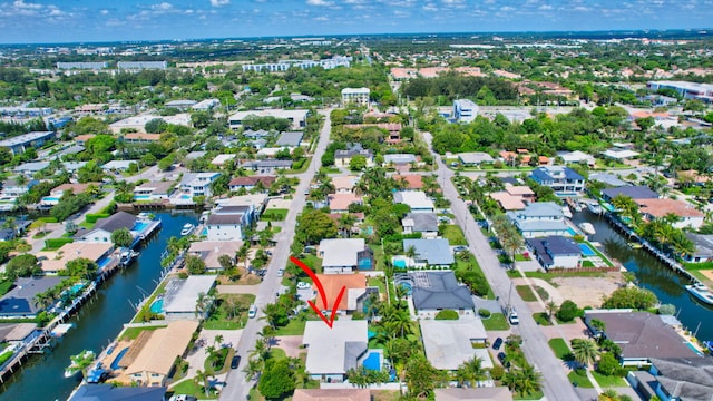 769 Berkeley St, Boca Raton, FL 33487 - aerial view of property and surrounding area with nearby suburban area and a nearby body of water
