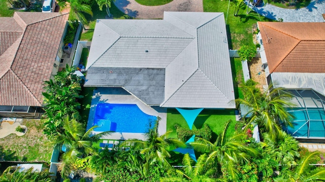 769 Berkeley St, Boca Raton, FL 33487 - aerial view of property and surrounding area featuring a pool area