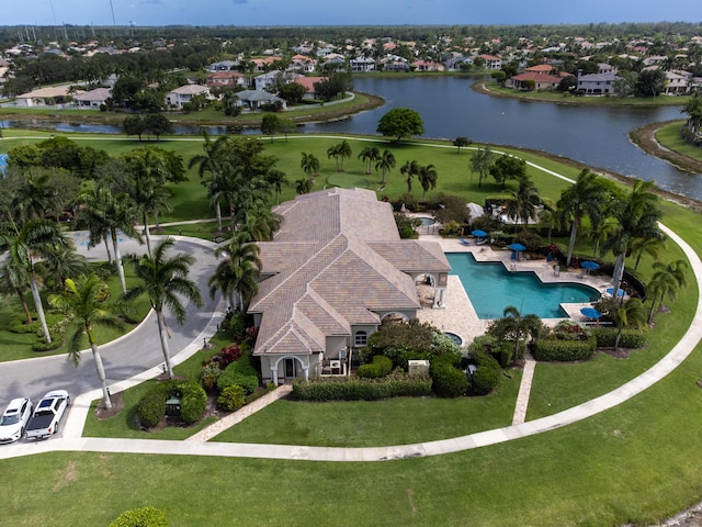 4245 Bluff Harbor Way, Wellington, FL 33449 - aerial perspective of suburban area featuring a nearby body of water