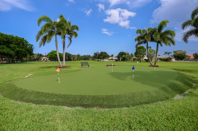 4245 Bluff Harbor Way, Wellington, FL 33449 - view of property's community featuring a putting green and a yard