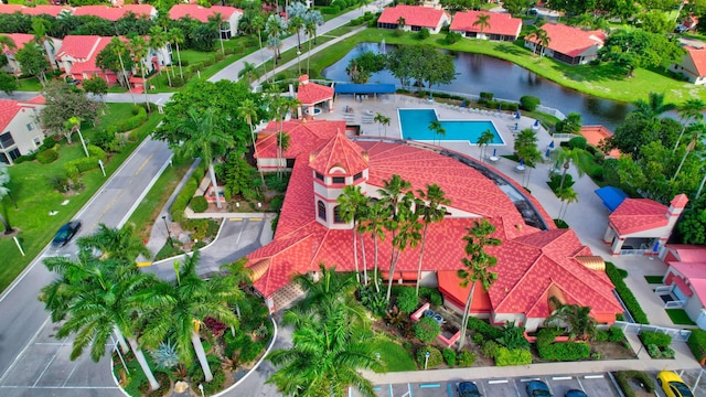 7644 Lexington Club Blvd Unit A, Delray Beach, FL 33446 - aerial view of a pool area