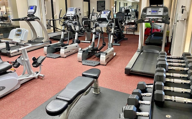 7644 Lexington Club Blvd Unit A, Delray Beach, FL 33446 - view of gym