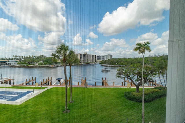 105 NE 19th Ave Unit 356, Deerfield Beach, FL 33441 - water view featuring a boat dock