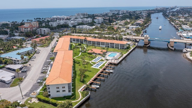 105 NE 19th Ave Unit 356, Deerfield Beach, FL 33441 - bird's eye view of a nearby body of water, a notable bridge, and apartment complex