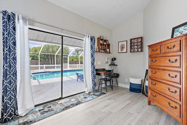 407 SE Duff Ct, Port Saint Lucie, FL 34984 - office with vaulted ceiling and light wood finished floors