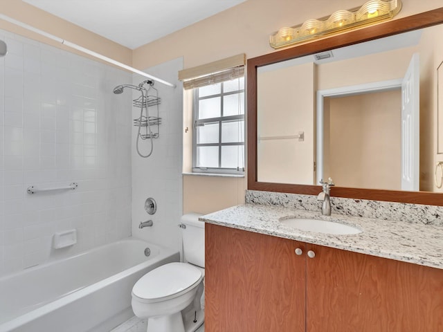 18458 Via Di Sorrento, Boca Raton, FL 33496 - full bath with toilet, vanity, and shower / bathtub combination