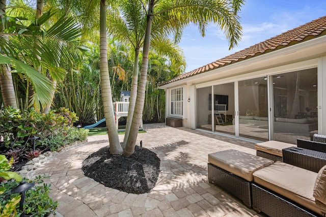 1770 Flagler Manor Cir, West Palm Beach, FL 33411 - view of patio featuring a playground