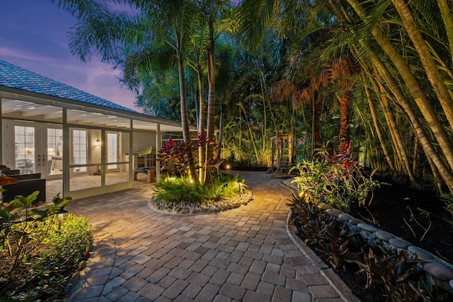 1770 Flagler Manor Cir, West Palm Beach, FL 33411 - view of patio with french doors
