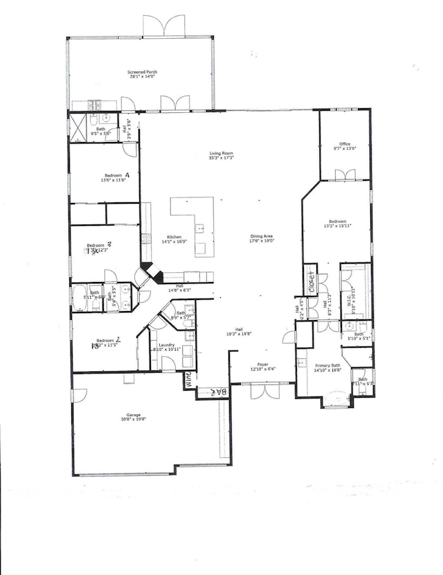 1770 Flagler Manor Cir, West Palm Beach, FL 33411 - home floor plan