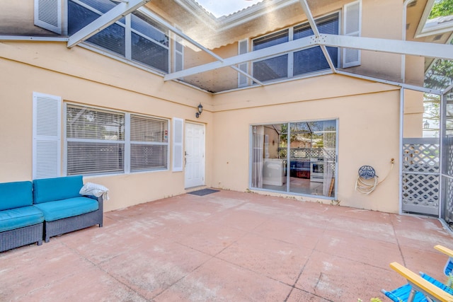 3110 Kingston Ct, West Palm Beach, FL 33409 - view of patio featuring outdoor lounge area