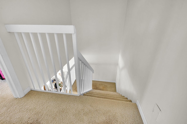 3110 Kingston Ct, West Palm Beach, FL 33409 - stairs with carpet floors and baseboards