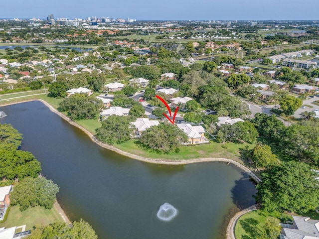 3110 Kingston Ct, West Palm Beach, FL 33409 - aerial overview of property's location featuring a large body of water