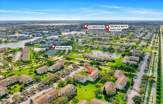 76 Mansfield B 76, Boca Raton, FL 33434 - bird's eye view of a nearby body of water and apartment complex / building