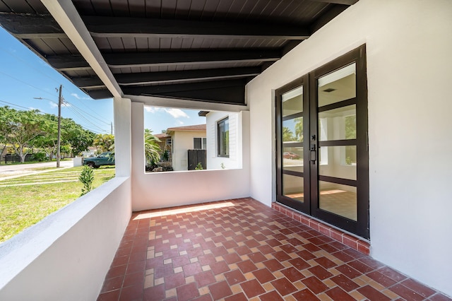 200 SW 48th Ave, Miami, FL 33134 - view of patio / terrace featuring french doors