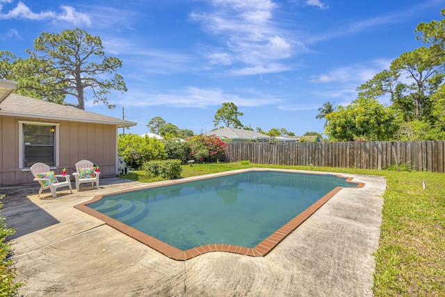 102 SE Crosspoint Dr, Port Saint Lucie, FL 34983 - view of pool with a fenced backyard and a patio area