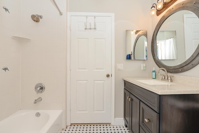 2610 SE Erickson Dr, Port Saint Lucie, FL 34984 - bathroom featuring vanity and shower / bath combo with shower curtain