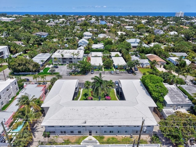 426 NE 7th Ave Unit 1F, Delray Beach, FL 33483 - aerial view of residential area featuring a nearby body of water