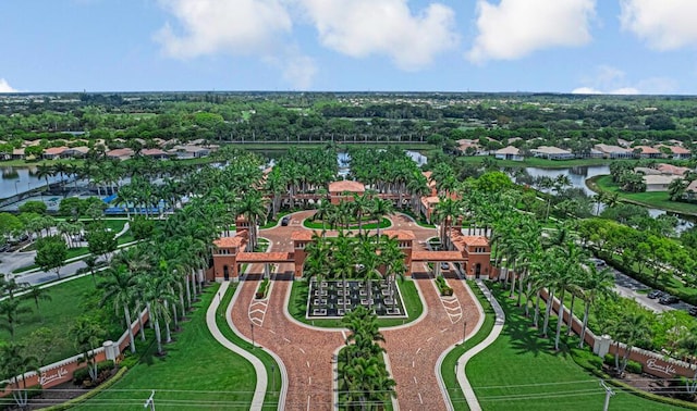 1885 Via Bellezza, Wellington, FL 33411 - aerial view of property's location featuring a large body of water and a tree filled landscape