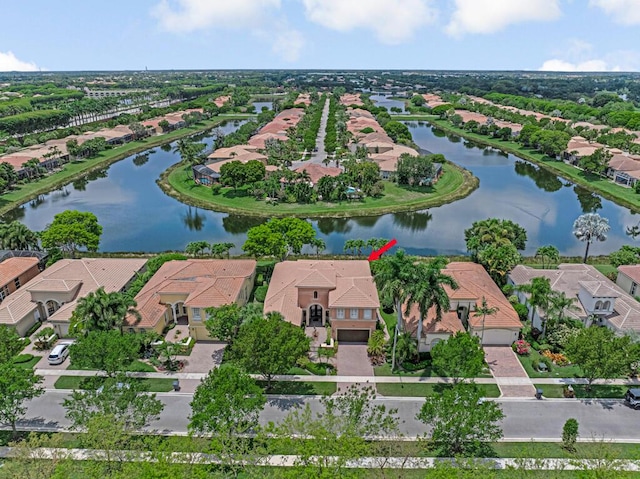 1885 Via Bellezza, Wellington, FL 33411 - aerial overview of property's location featuring nearby suburban area and a large body of water