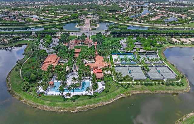 1885 Via Bellezza, Wellington, FL 33411 - aerial overview of property's location with a large body of water and nearby suburban area