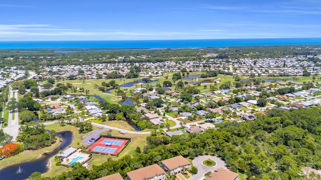 6304 SE Ames Way, Hobe Sound, FL 33455 - aerial view of residential area with a nearby body of water