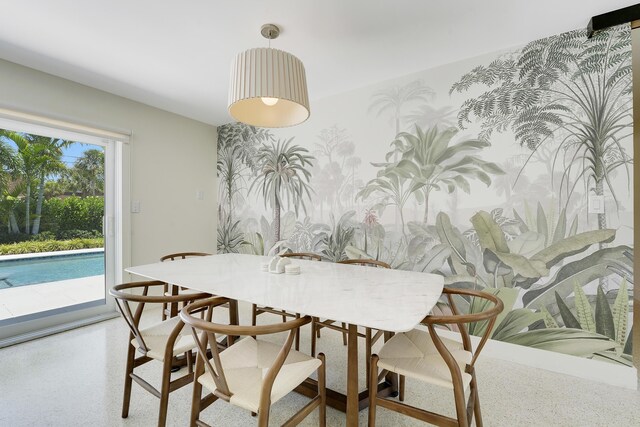 744 Eastwind Dr, North Palm Beach, FL 33408 - dining room featuring speckled floor