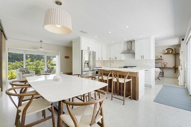 744 Eastwind Dr, North Palm Beach, FL 33408 - dining area featuring recessed lighting