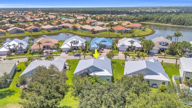 198 Magnolia Lakes Blvd, Port Saint Lucie, FL 34986 - aerial view of residential area featuring a large body of water