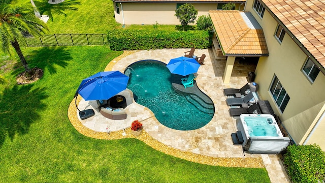 5014 Manchia Dr, Lake Worth, FL 33463 - view of swimming pool featuring a patio
