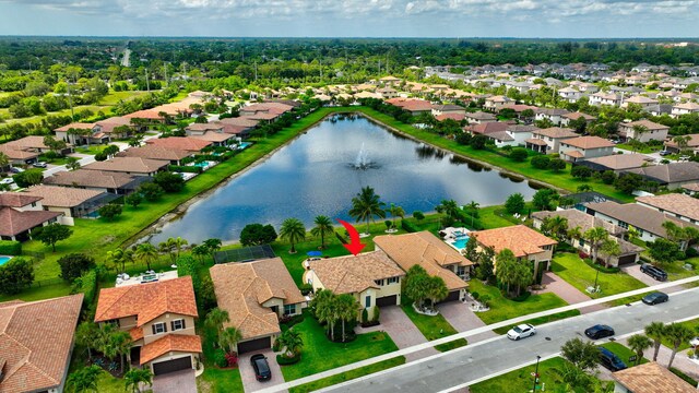 5014 Manchia Dr, Lake Worth, FL 33463 - aerial perspective of suburban area with a large body of water