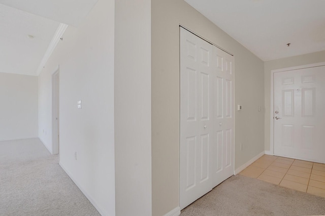 616 Clearwater Park Rd Unit 812, West Palm Beach, FL 33401 - hall with light colored carpet and baseboards