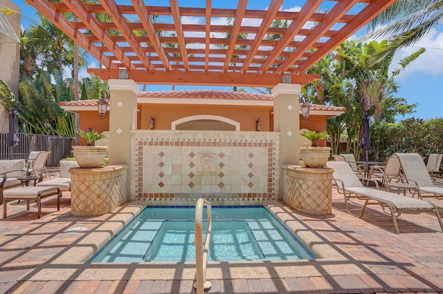 616 Clearwater Park Rd Unit 812, West Palm Beach, FL 33401 - view of pool featuring a pool, a pergola, and a patio