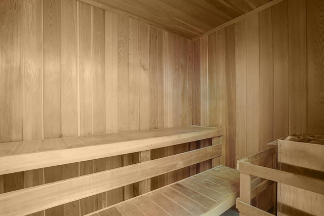 616 Clearwater Park Rd Unit 812, West Palm Beach, FL 33401 - sauna / steam room with wooden walls and wooden ceiling