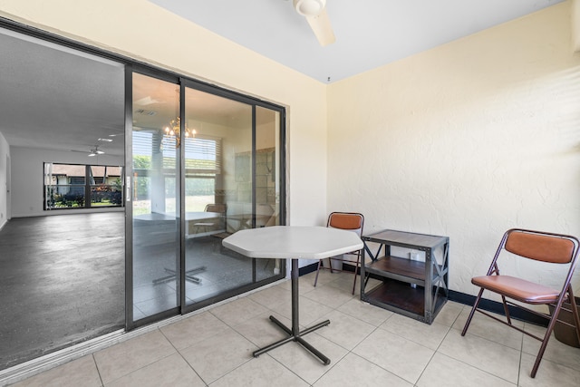 4657 Greentree Pl Unit A, Boynton Beach, FL 33436 - tiled office space with a ceiling fan