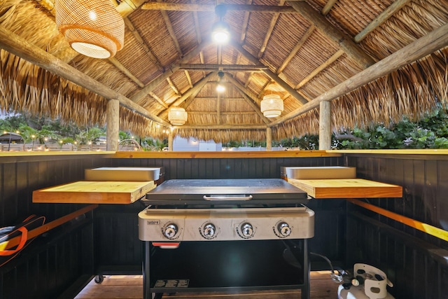 1646 NE 3rd Ave, Delray Beach, FL 33444 - view of patio / terrace featuring a gazebo and area for grilling