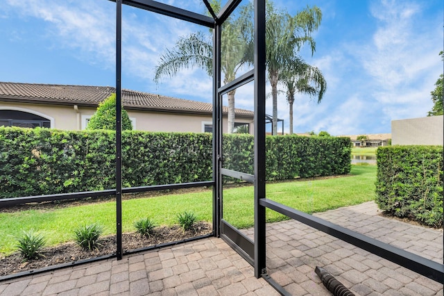 14811 Via Porta, Delray Beach, FL 33446 - view of unfurnished sunroom